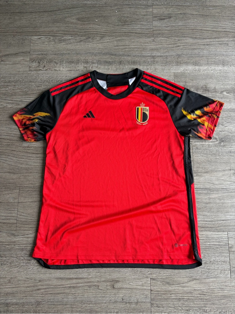Adidas Belgium Red & Black National Team Jersey